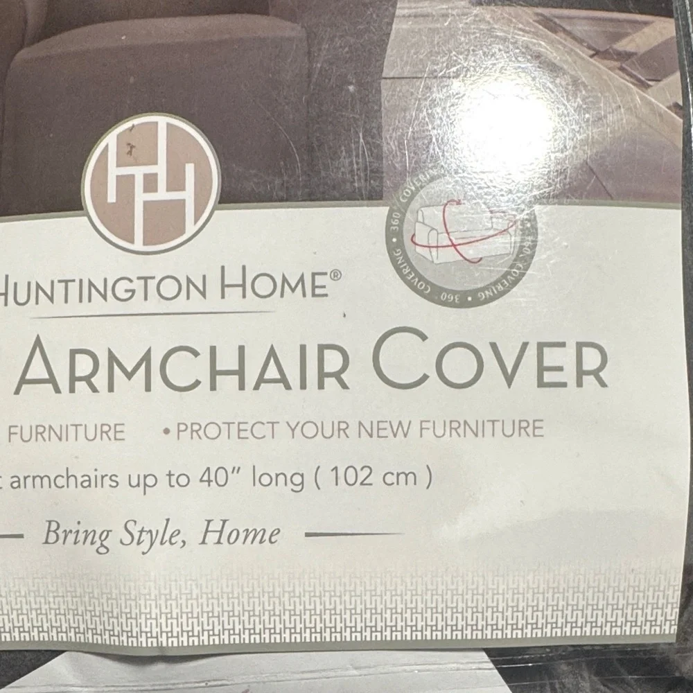 Huntington Home Charcoal Armchair Cover